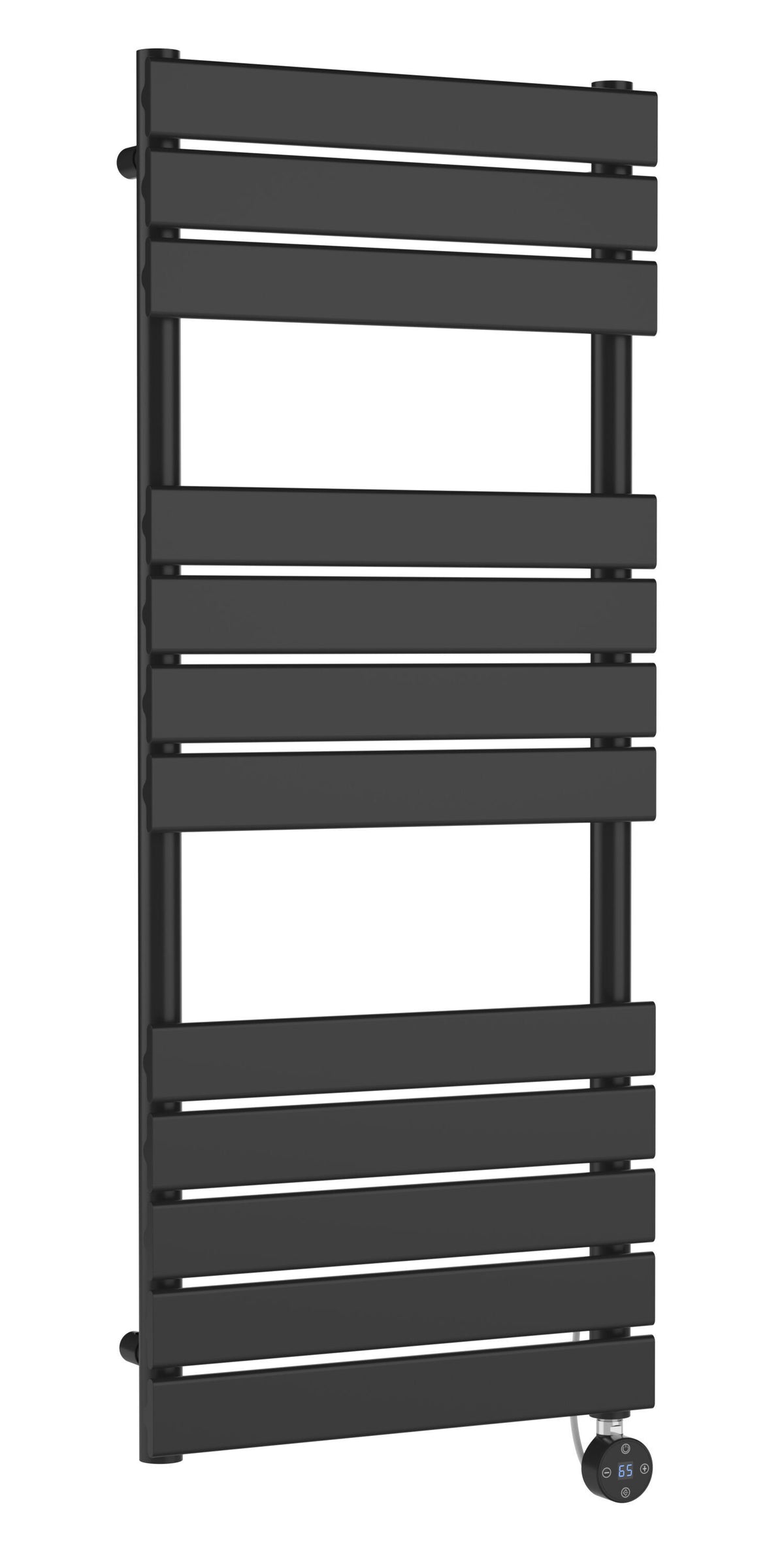 Anthracite 1213mm x 500mm Vertical Electric Heated Towel Rail