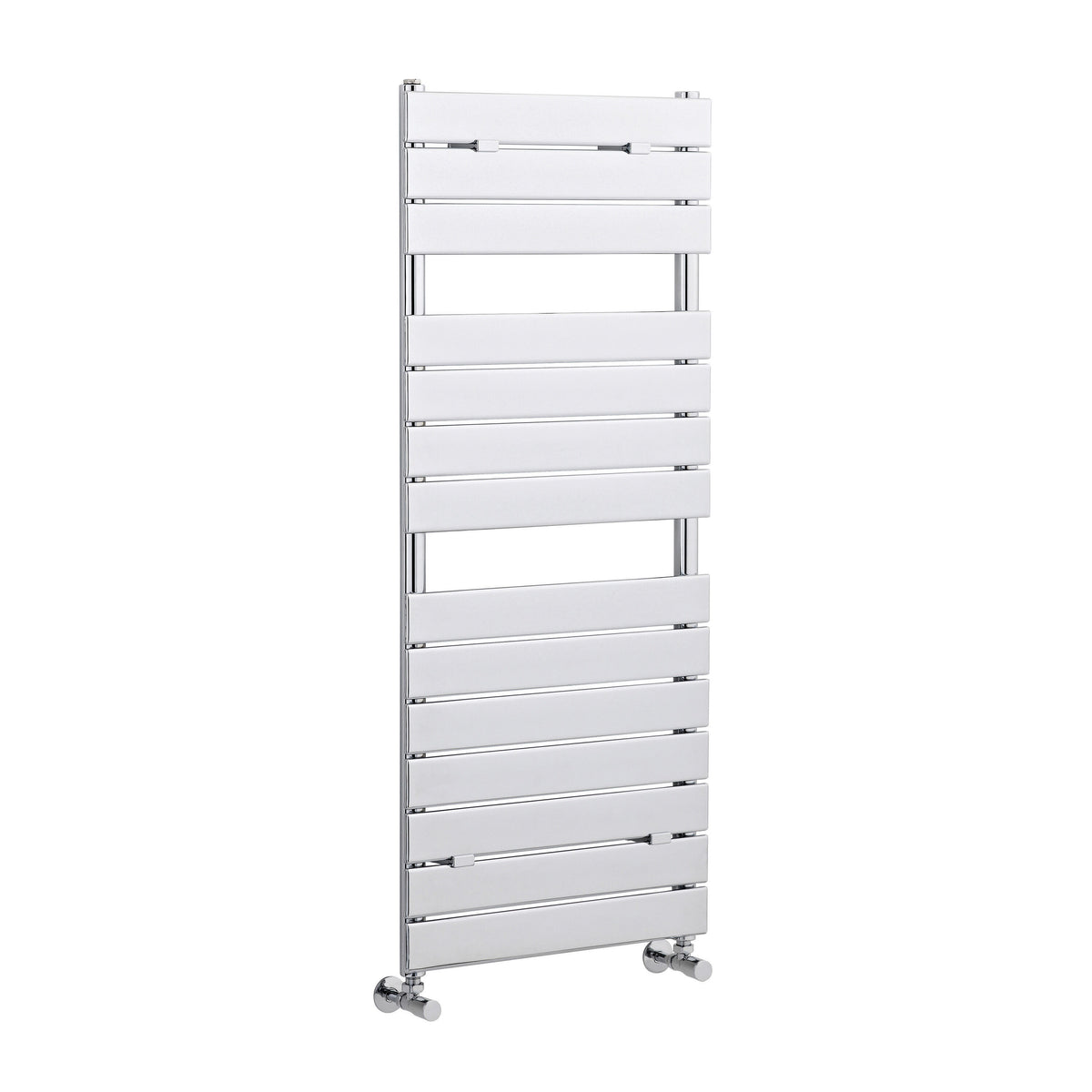Piazza Chrome 1213mm x 500mm Horizontal Heated Towel Rail