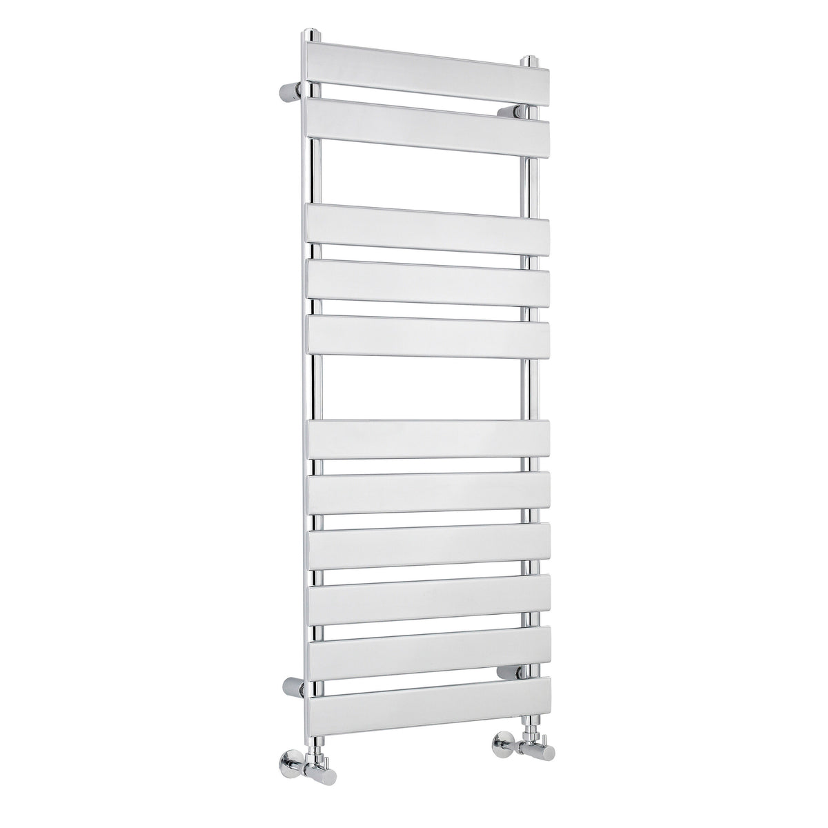 Piazza Chrome 1200mm x 500mm Horizontal Heated Towel Rail