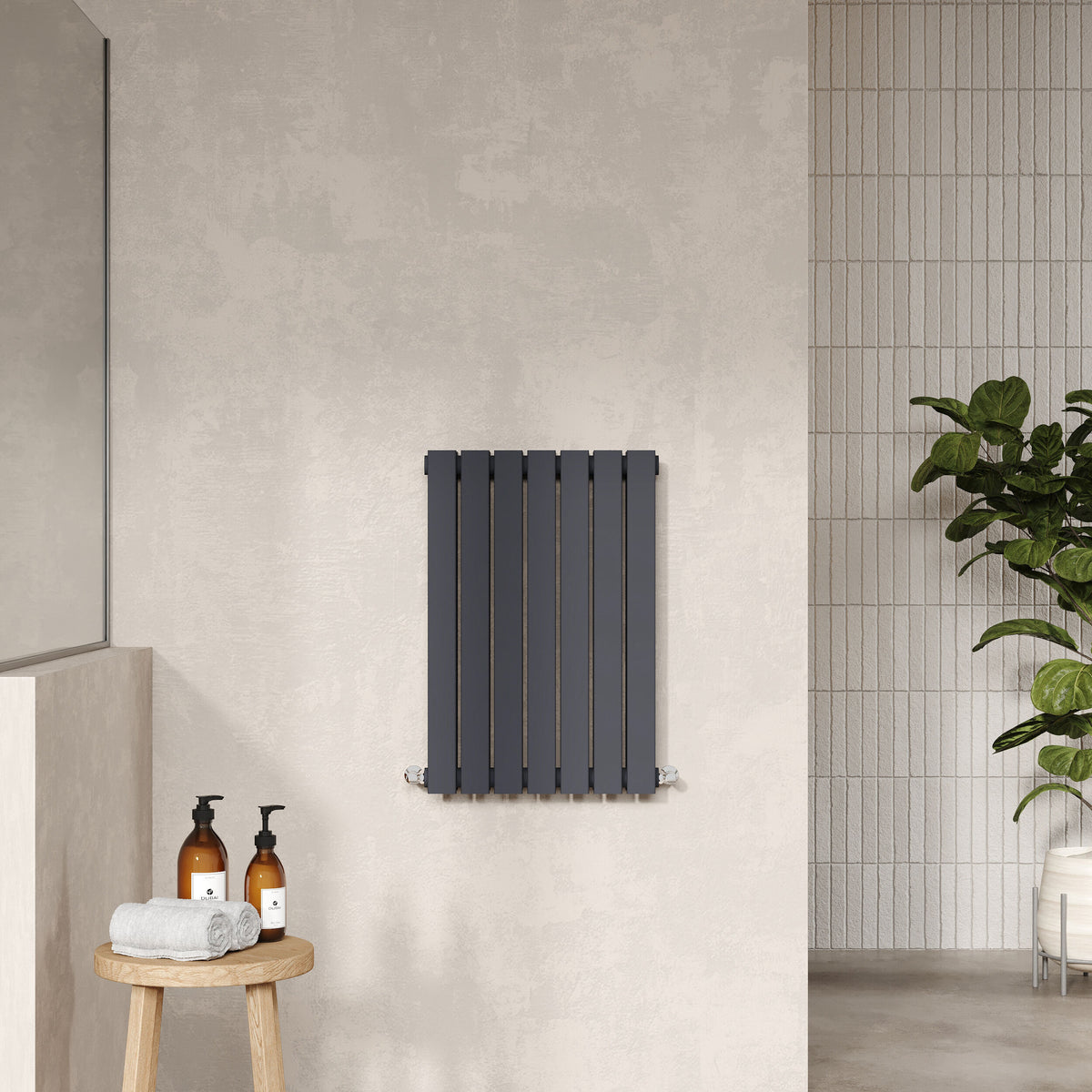 Sloane Anthracite 600mm x 412mm Horizontal Double Panel Radiator