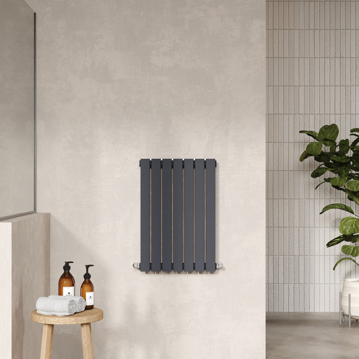 Sloane Anthracite 600mm x 412mm Horizontal Single Panel Radiator