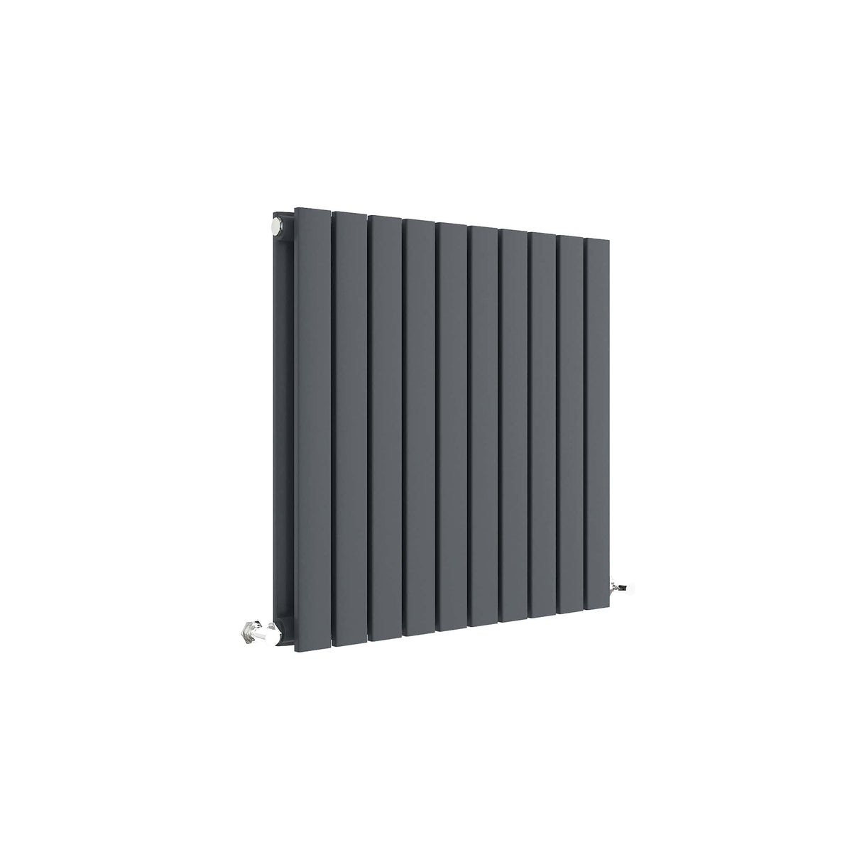 Sloane Anthracite 600mm x 586mm Horizontal Double Panel Radiator