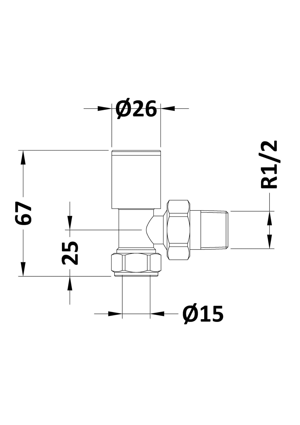 Modern Splash choice Anthracite Angled Radiator Valves