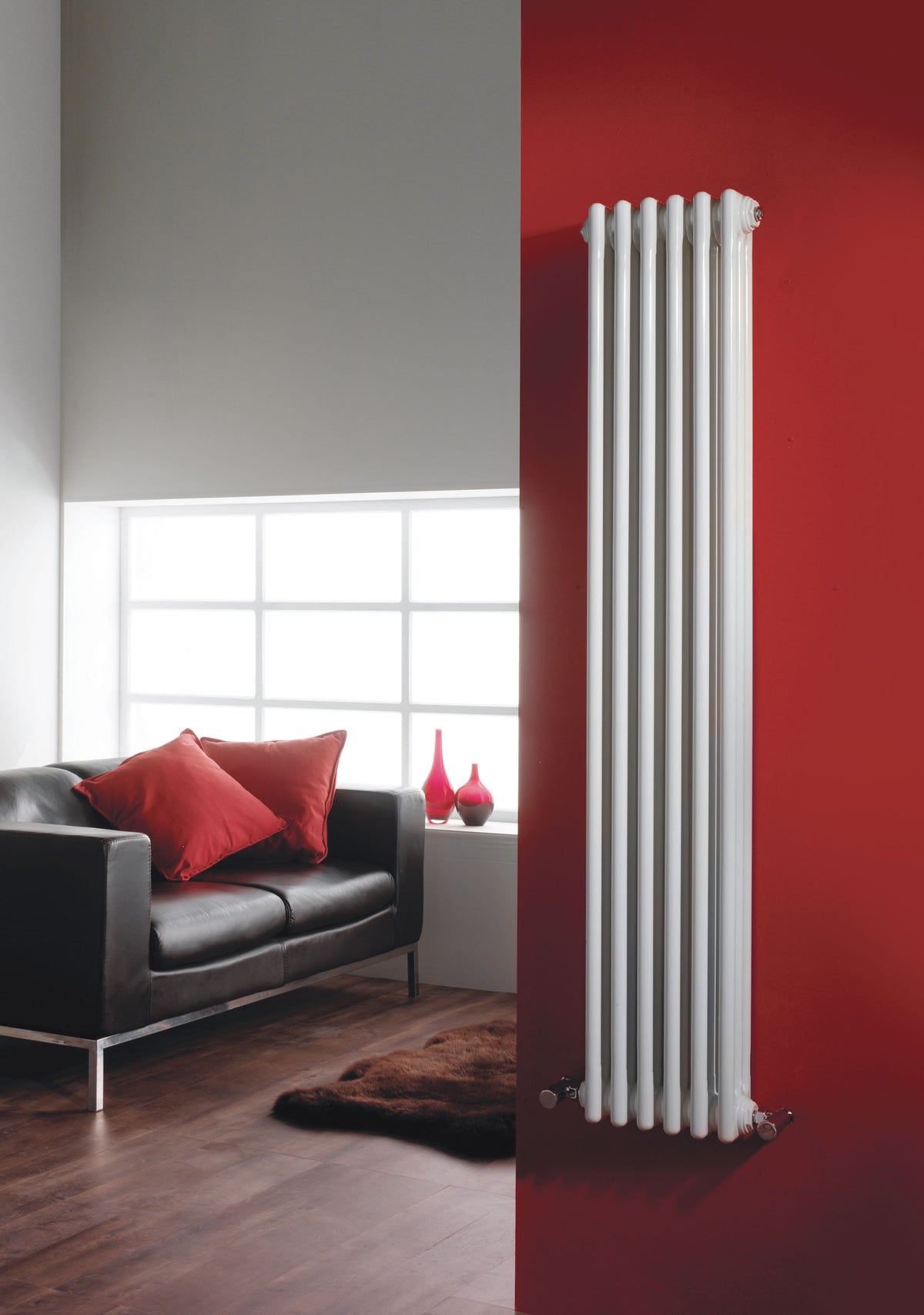 Colosseum White 1800mm x 287mm Vertical Column Radiator