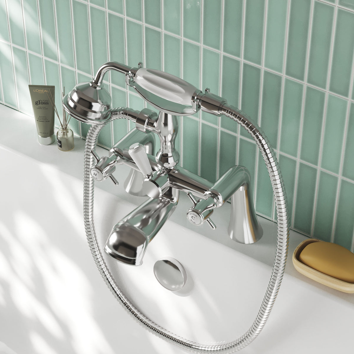 Modern Splash Chrome 1/2" Bath Shower Mixer