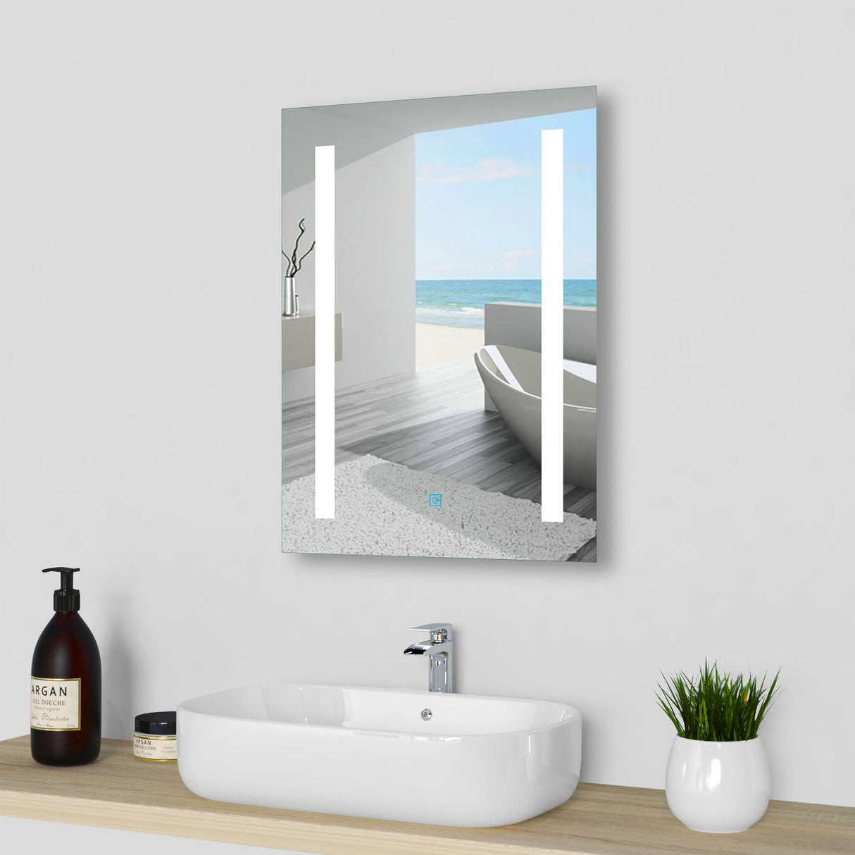Modern Splash LED Mirror