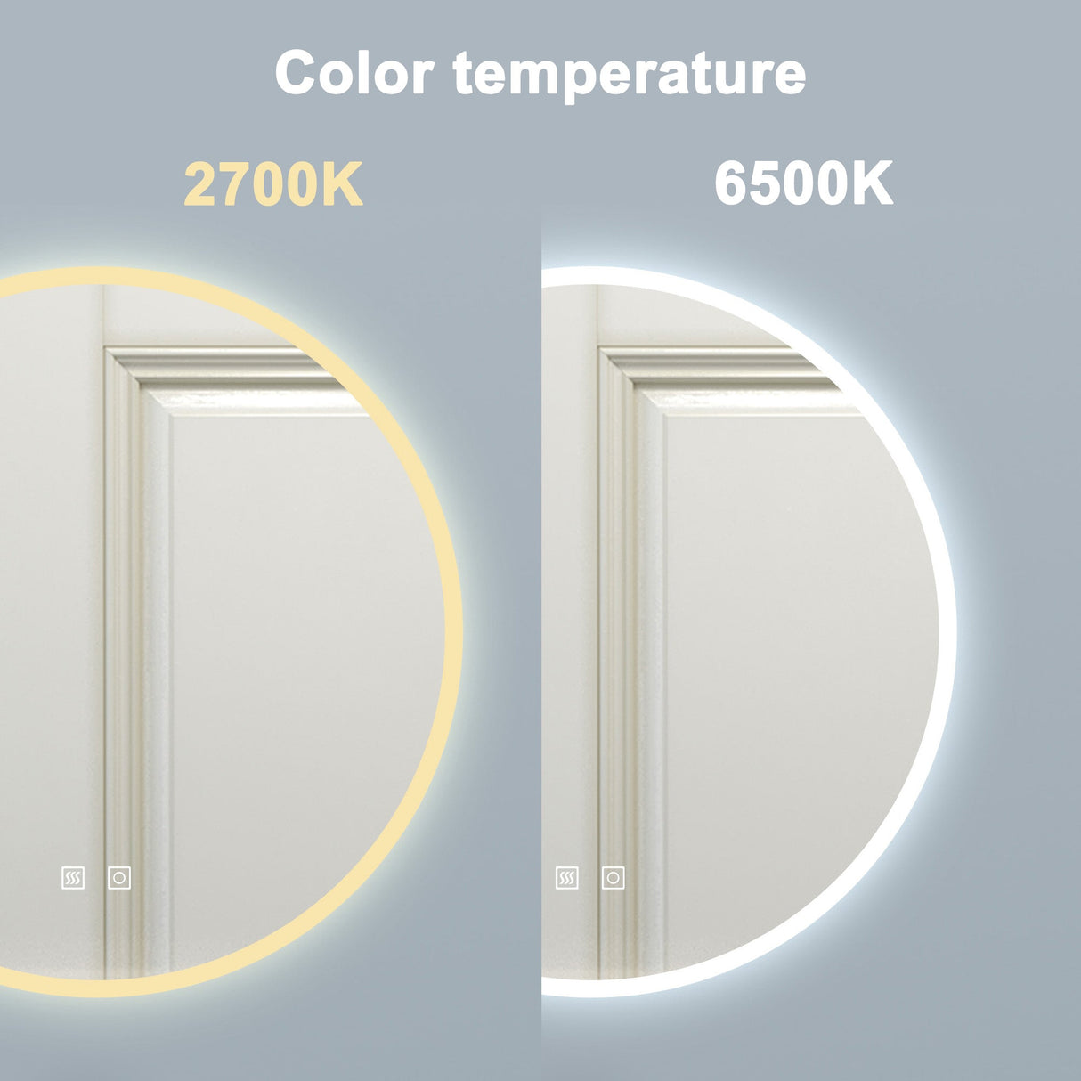 Modern Splash LED Round Mirror-BM-HD1701-L