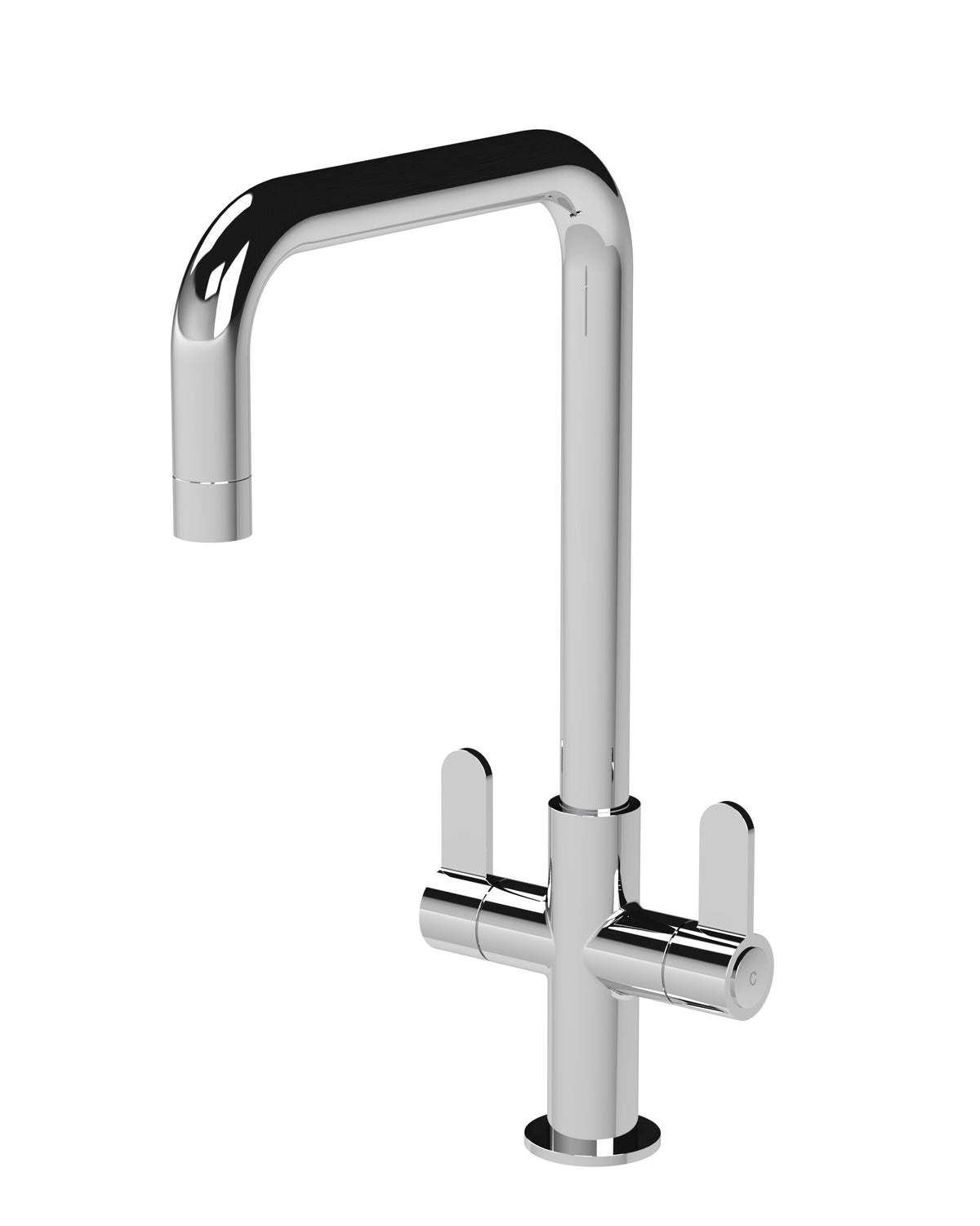 Modern Splash Kosi Chrome Twin Kitchen Mono Basin Mixer