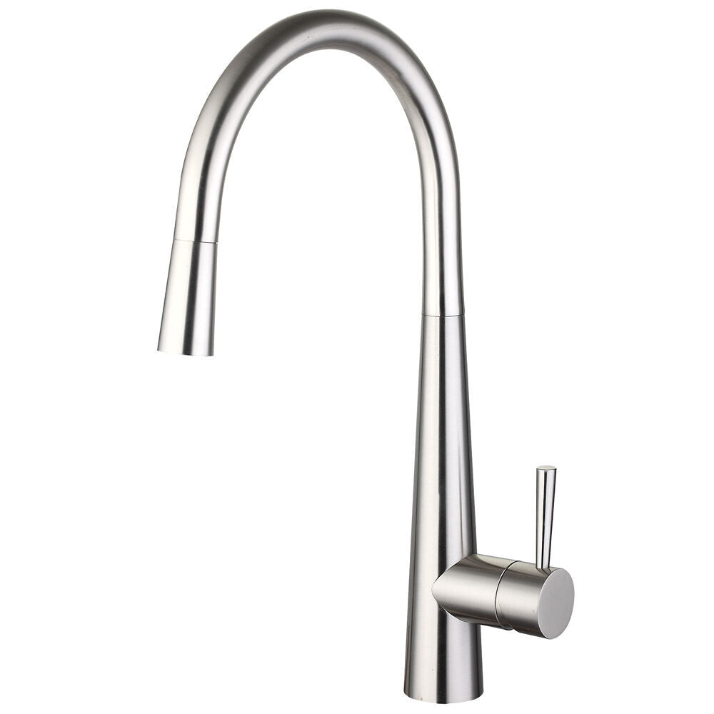 Modern Splash Ziro Brushed Nickel Pull Out Single Lever Sink Mixer