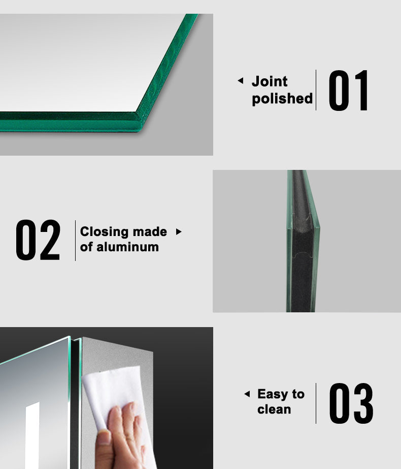 Modern Splash LED Rectangle Mirror-BMG-XL-L011A