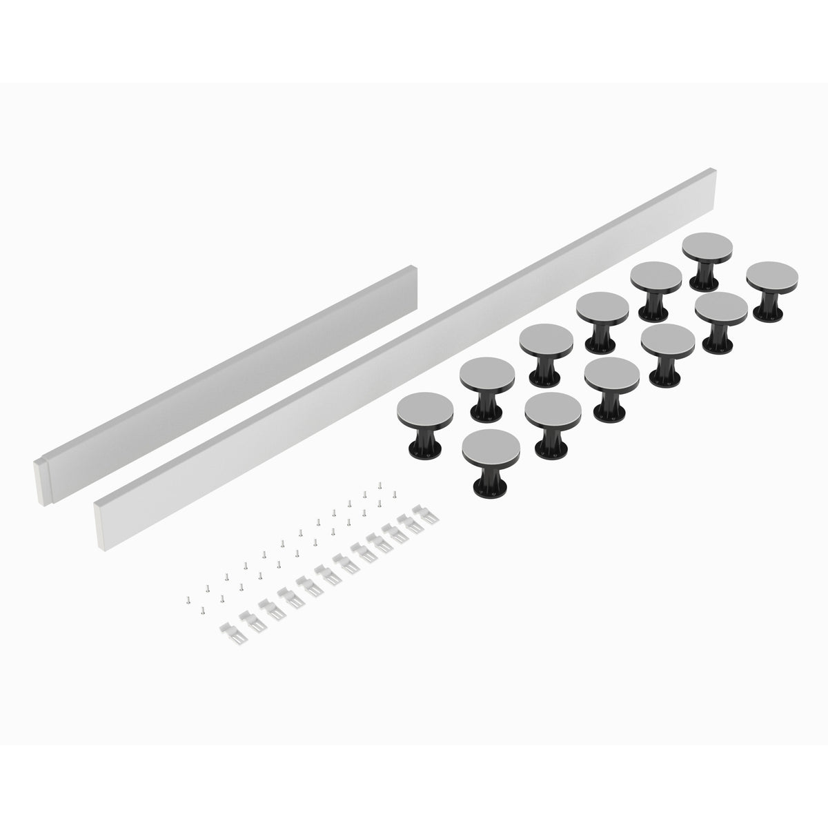 1300mm White Leg Set With Plinth, Legs, Clips & Screws
