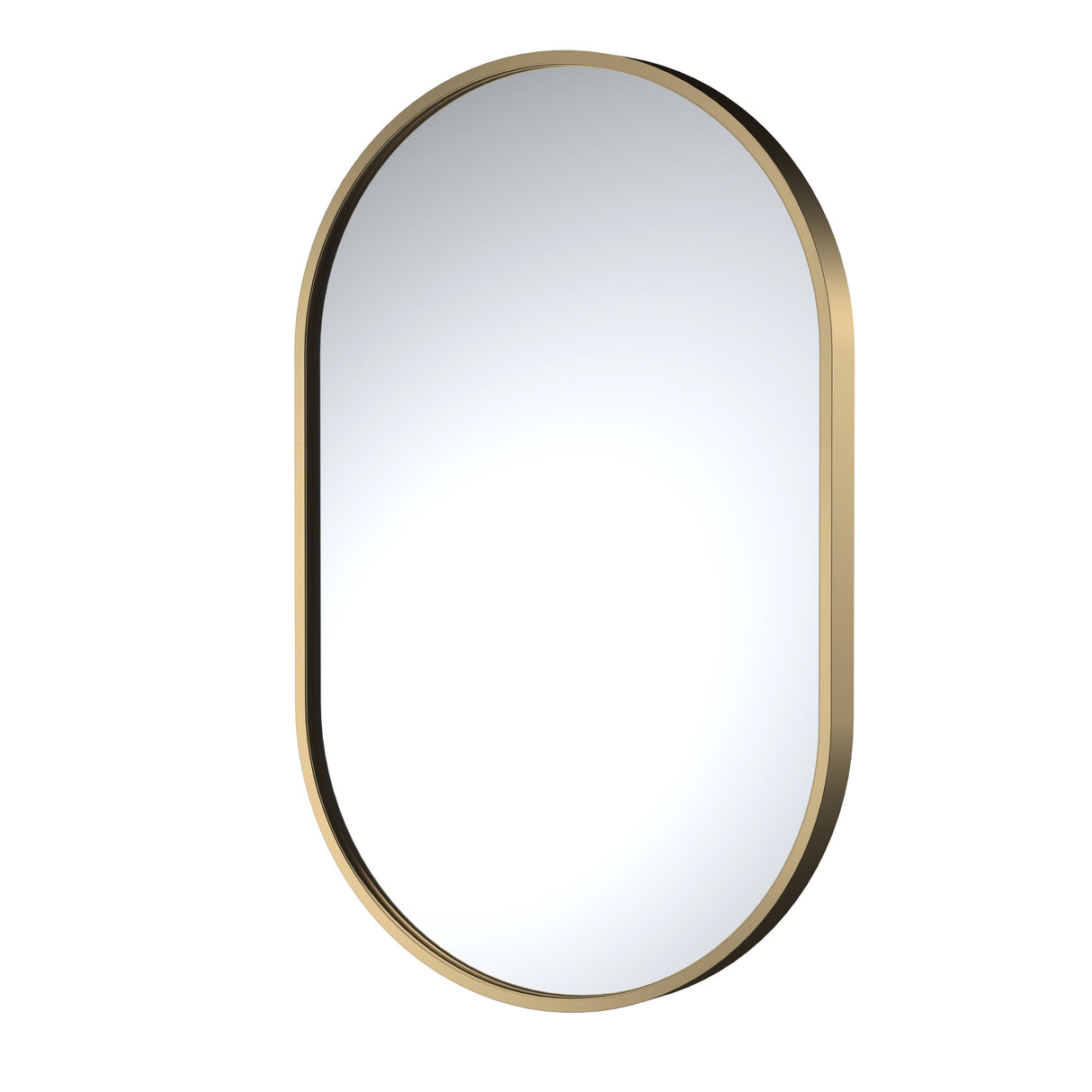 Modern Splash choice 500 x 800mm Brushed Brass Frame Recessed Mirror