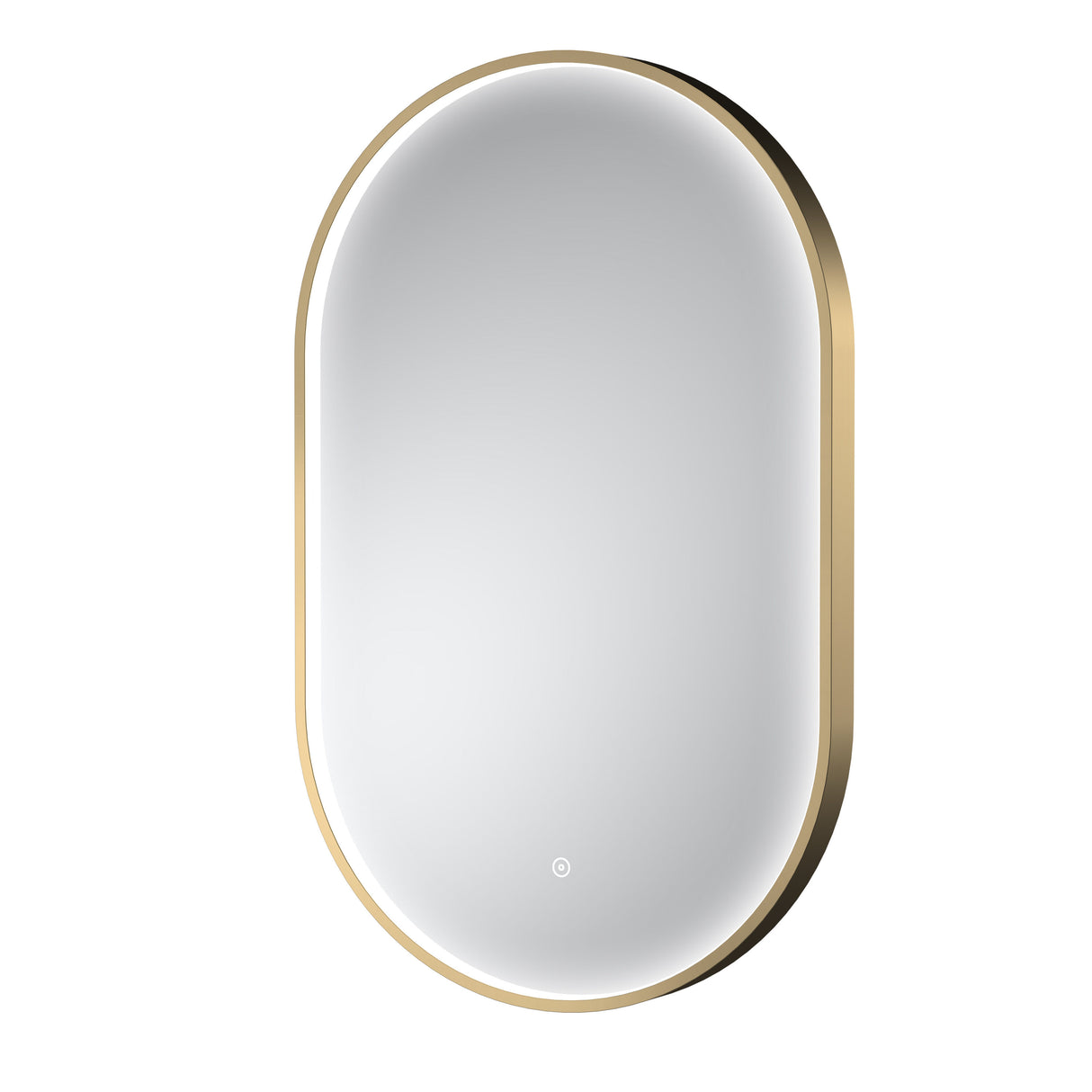 Columba 500 x 800mm Brushed Brass Inset Frame LED Mirror