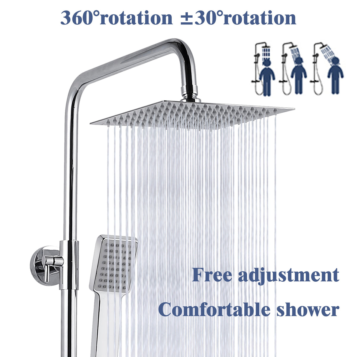 Modern Splash square thermostatic shower-H-08A