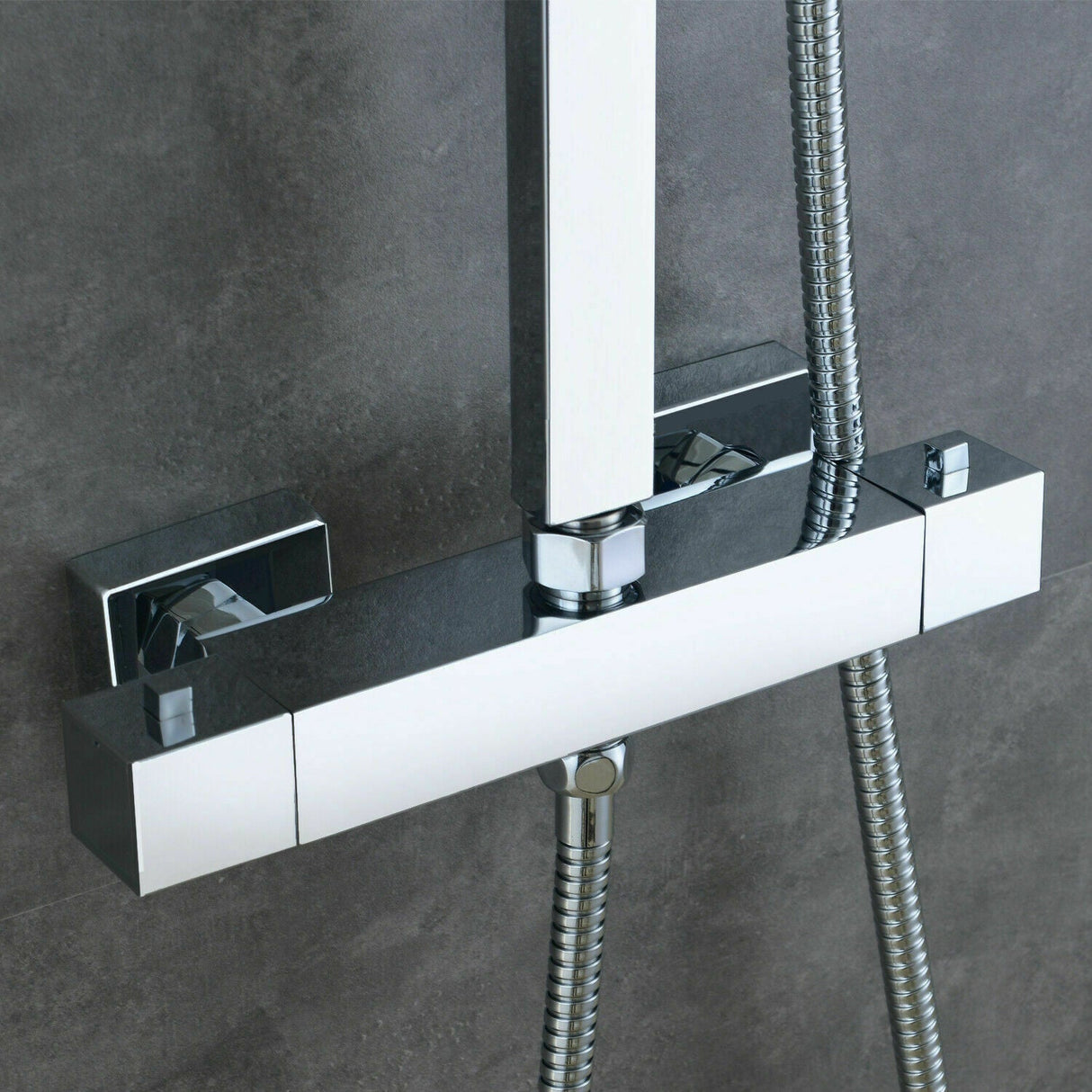 Modern Splash Chrome Thermostatic Shower Set-H-17