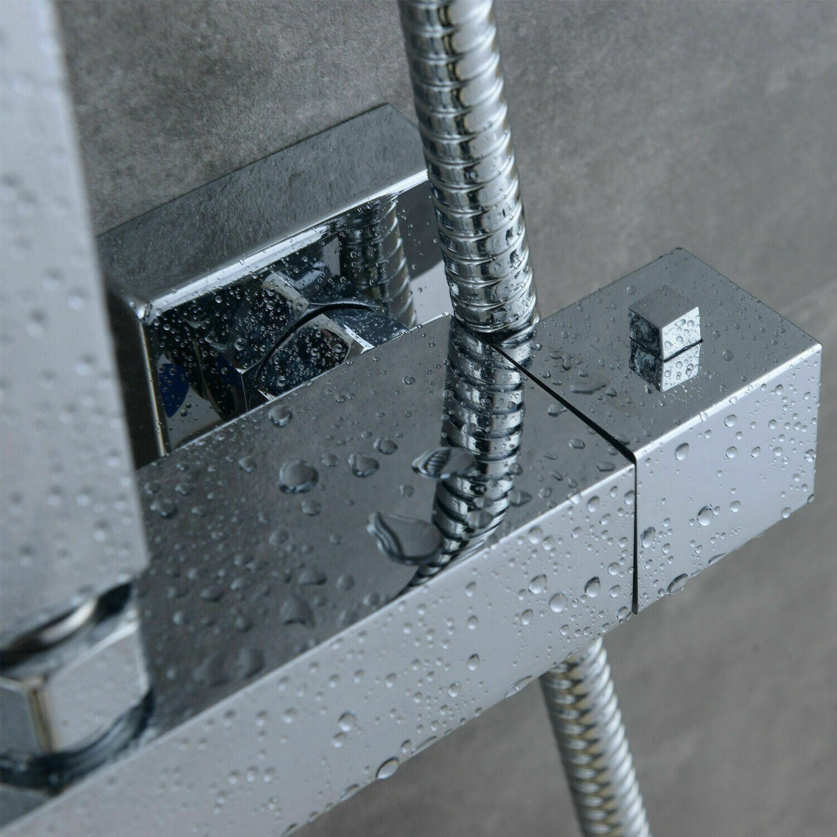 Modern Splash Chrome Thermostatic Shower Set-H-17