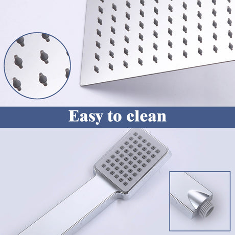 Modern Splash Steel Thermostatic Shower Set