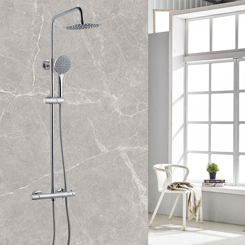 Modern Splash Chrome Thermostatic Shower Mixer
