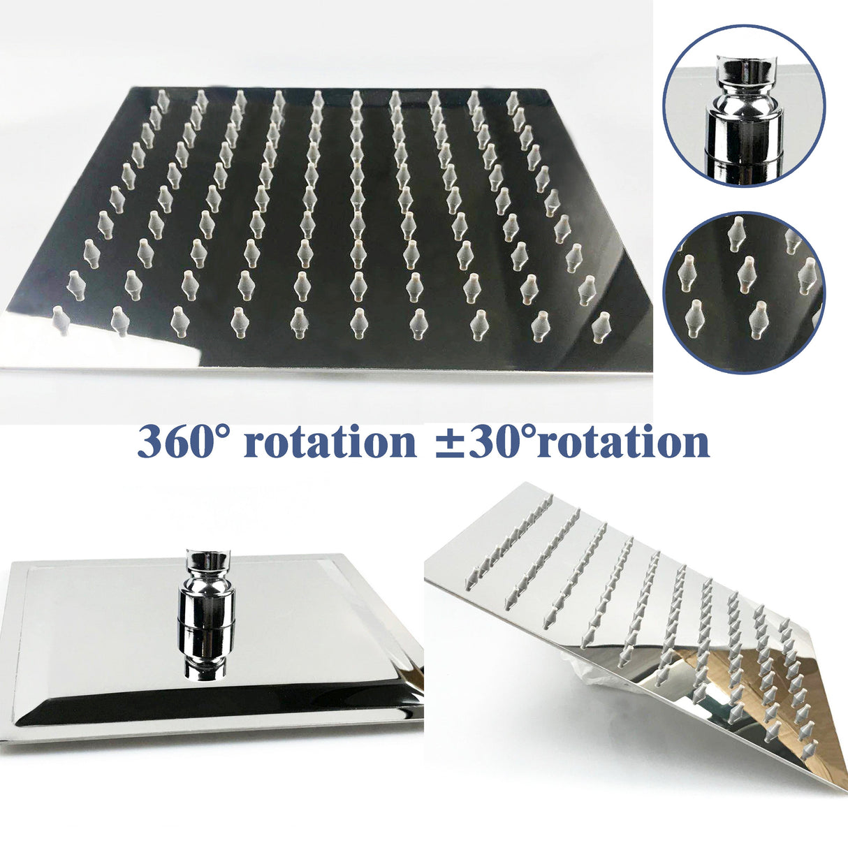 Modern Splash Chrome Thermostatic Shower Set-H-17