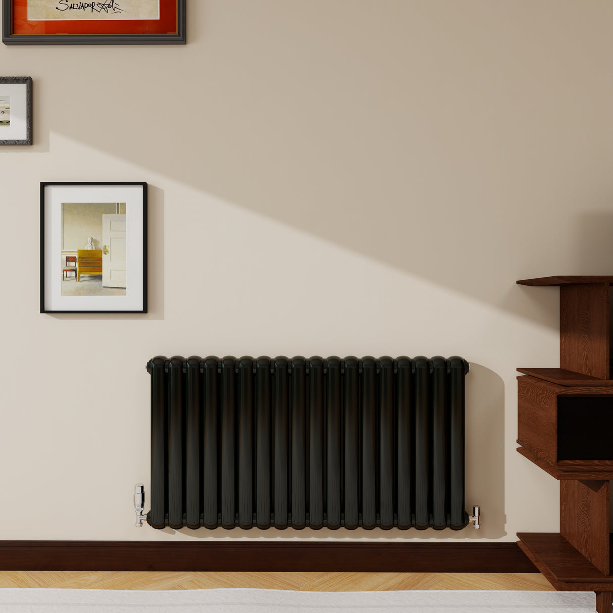 Modern Splash Vertical Round Tube Cast Iron Radiator 600x1104mm Double