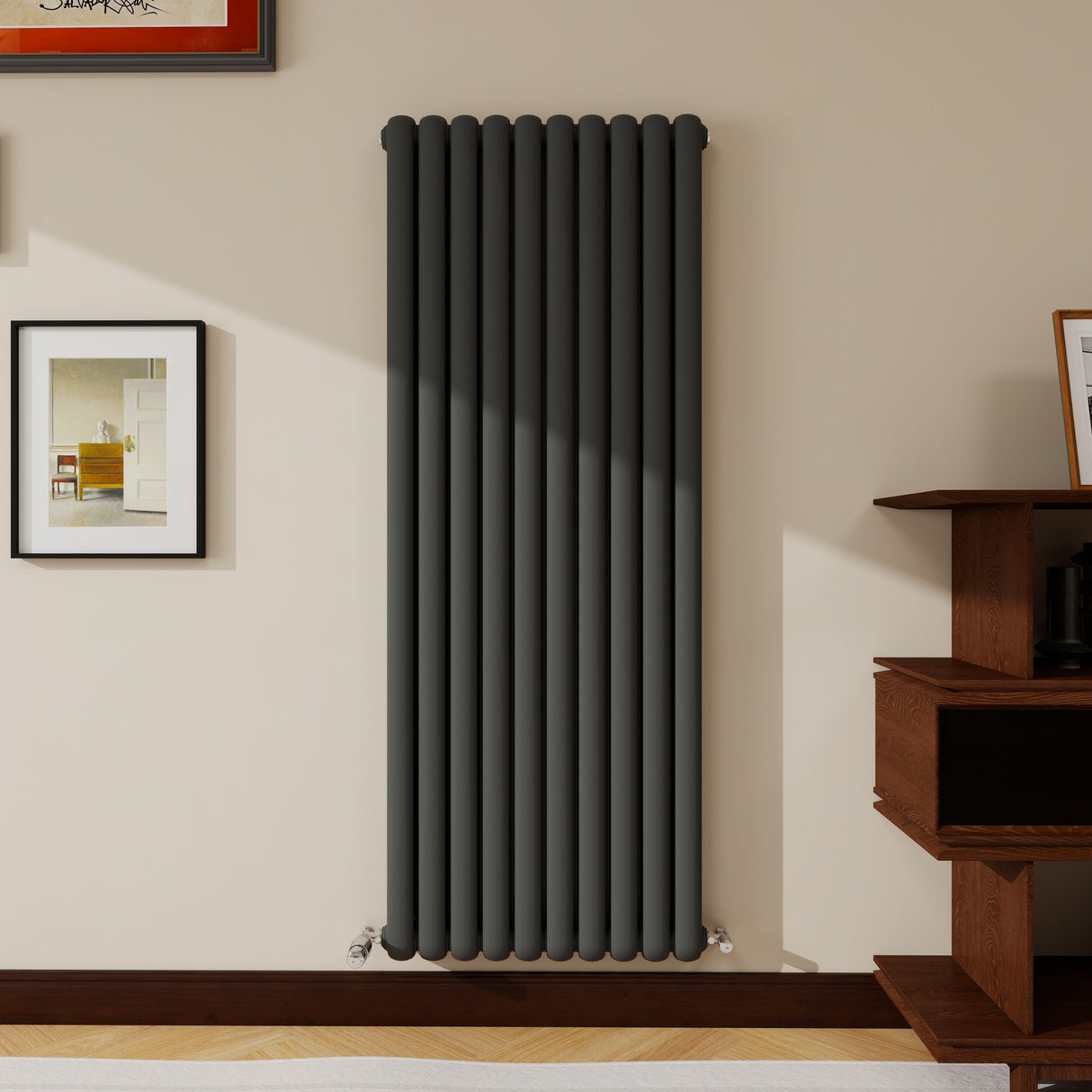 Modern Splash Vertical Round Tube Cast Iron Radiator 1800x624mm Double