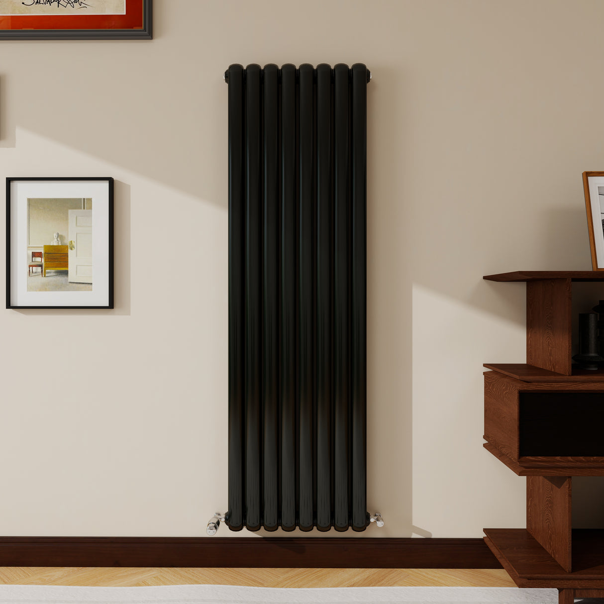 Modern Splash Vertical Round Tube Cast Iron Radiator 1600x504mm Double