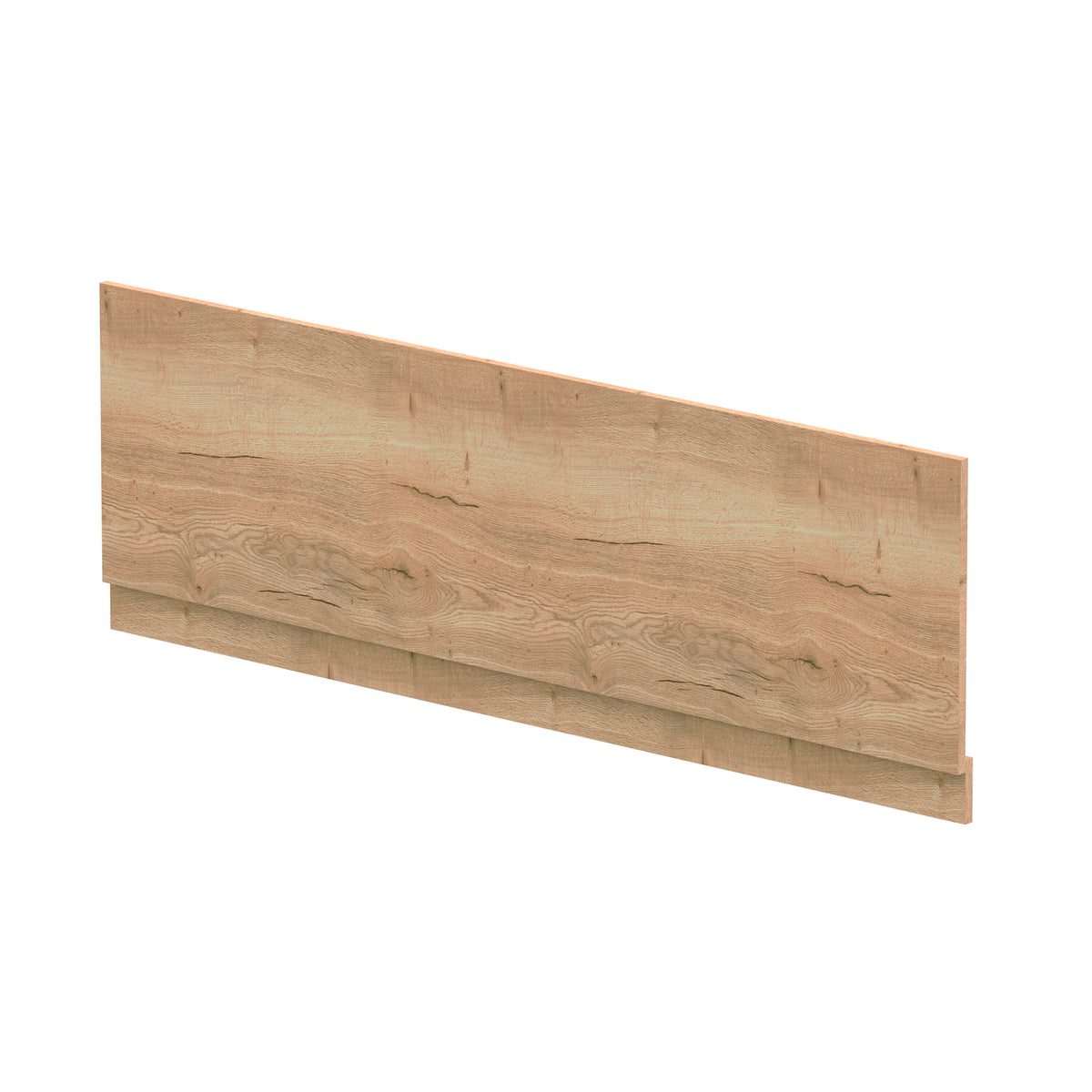 1700mm Autumn Oak MFC Woodgrain Front Bath Panel With Plinth