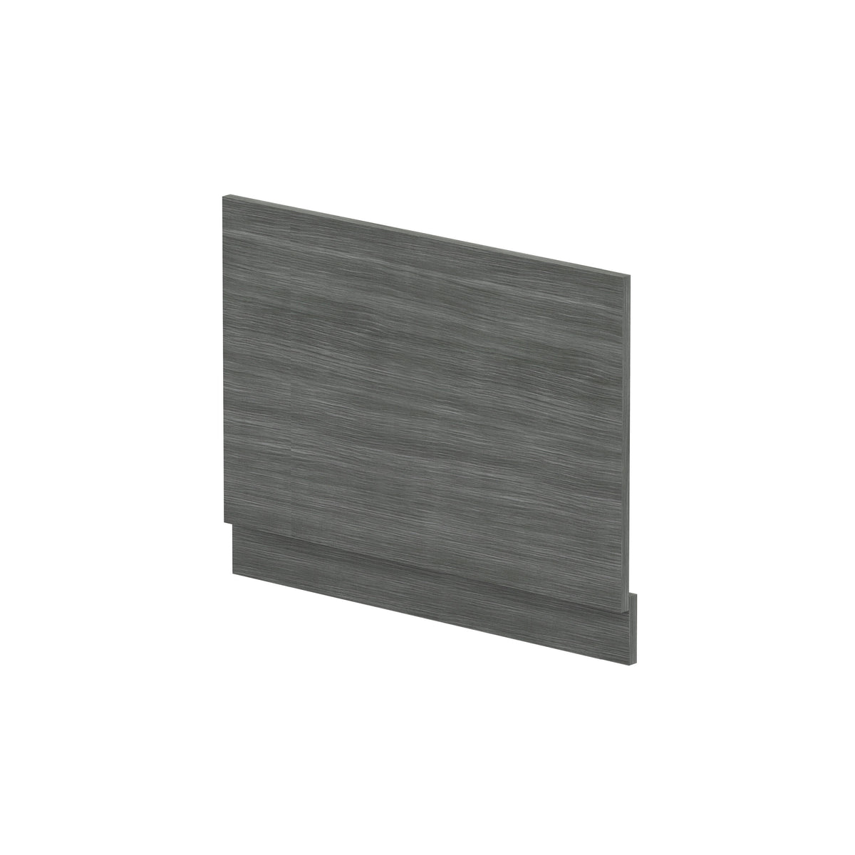 Modern Splash 750mm Anthracite Woodgrain MFC End Bath Panel With Plinth