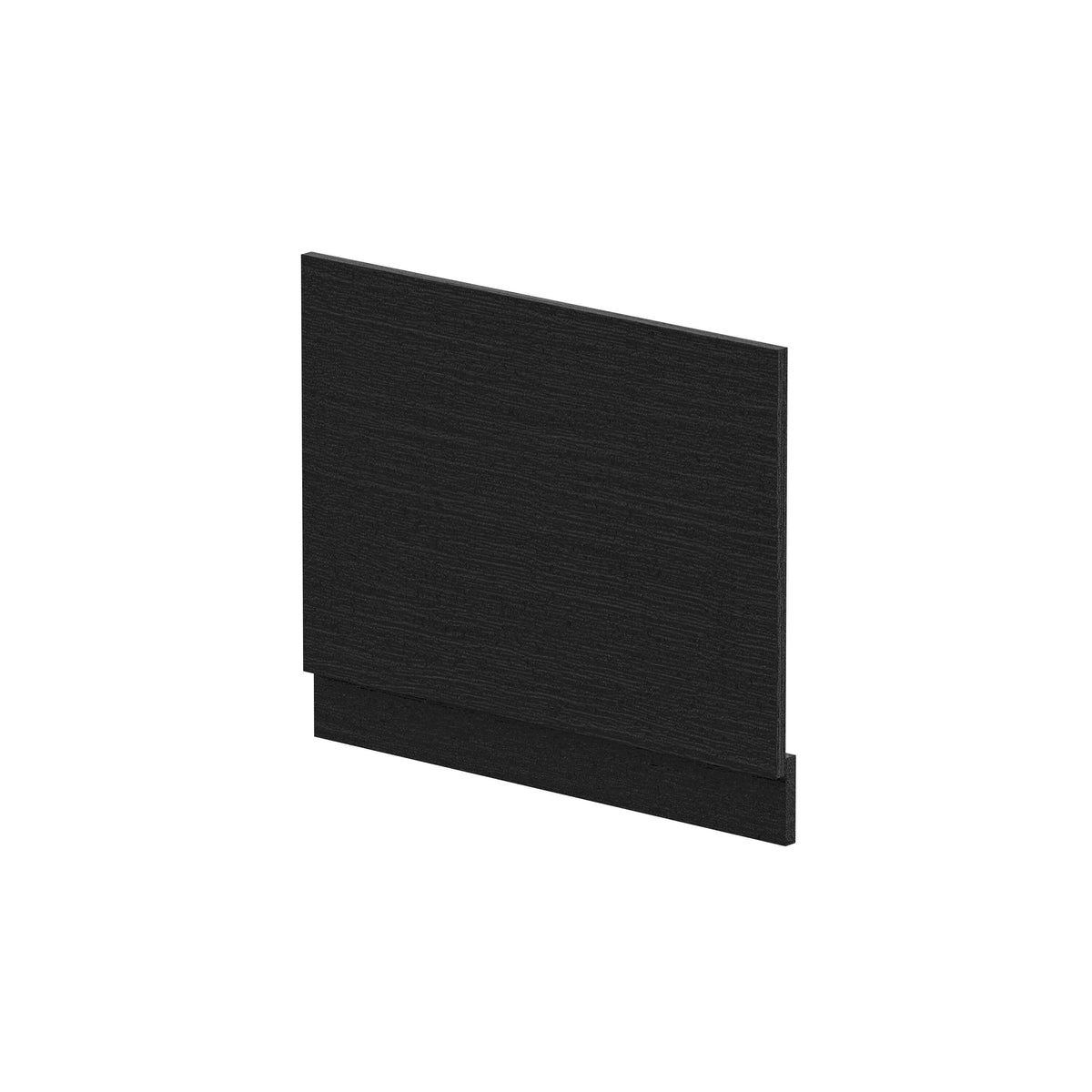 Modern Splash 700mm Charcoal Black MFC Woodgrain End Bath Panel With Plinth