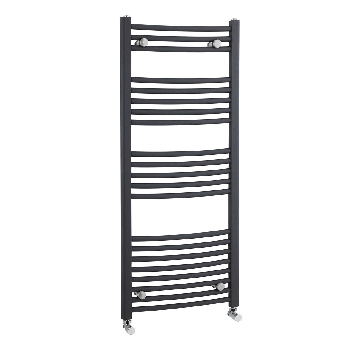 Modern Splash Anthracite 1150mm x 500mm Vertical Curved Ladder Rail