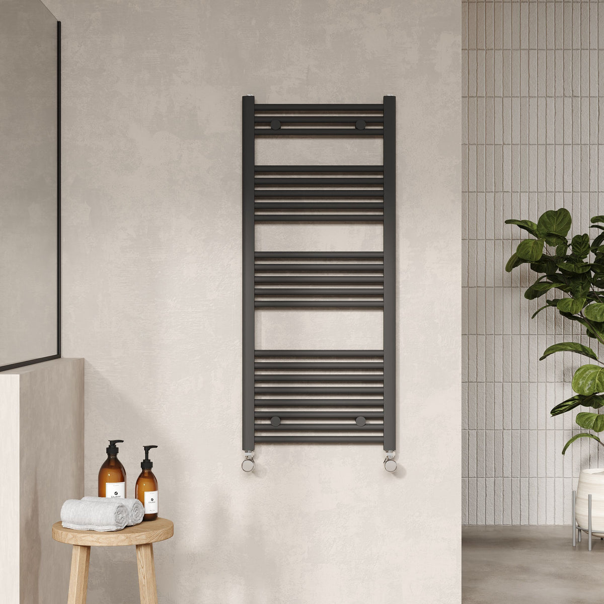 Modern Splash Anthracite 1150mm x 500mm Vertical Ladder Rail