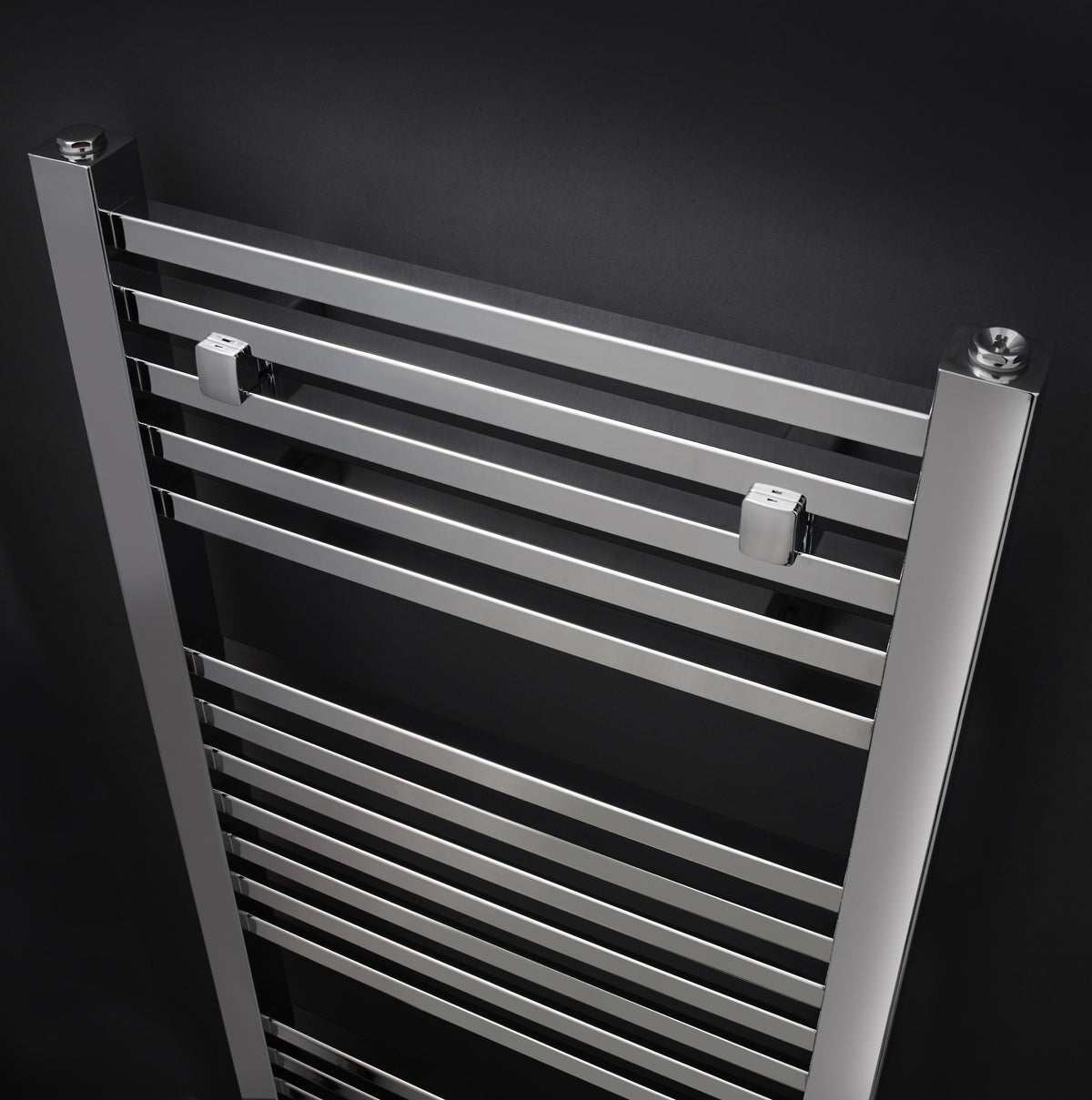 Modern Splash Chrome 1200mm x 500mm Vertical Square Ladder Rail