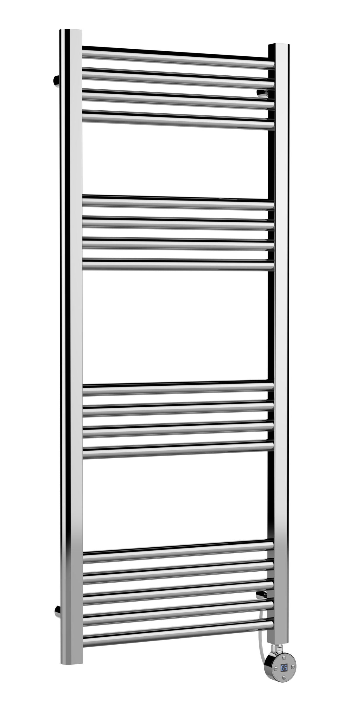 Modern Splash Chrome 1200mm x 500mm Vertical Electric Heated Towel Rail