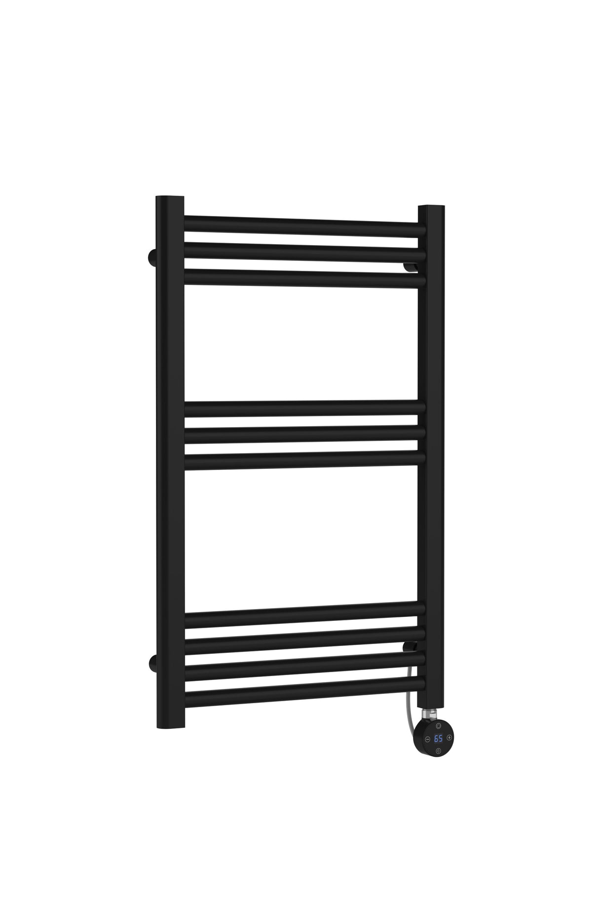 Matt Black 800mm x 500mm Vertical Electric Heated Towel Rail