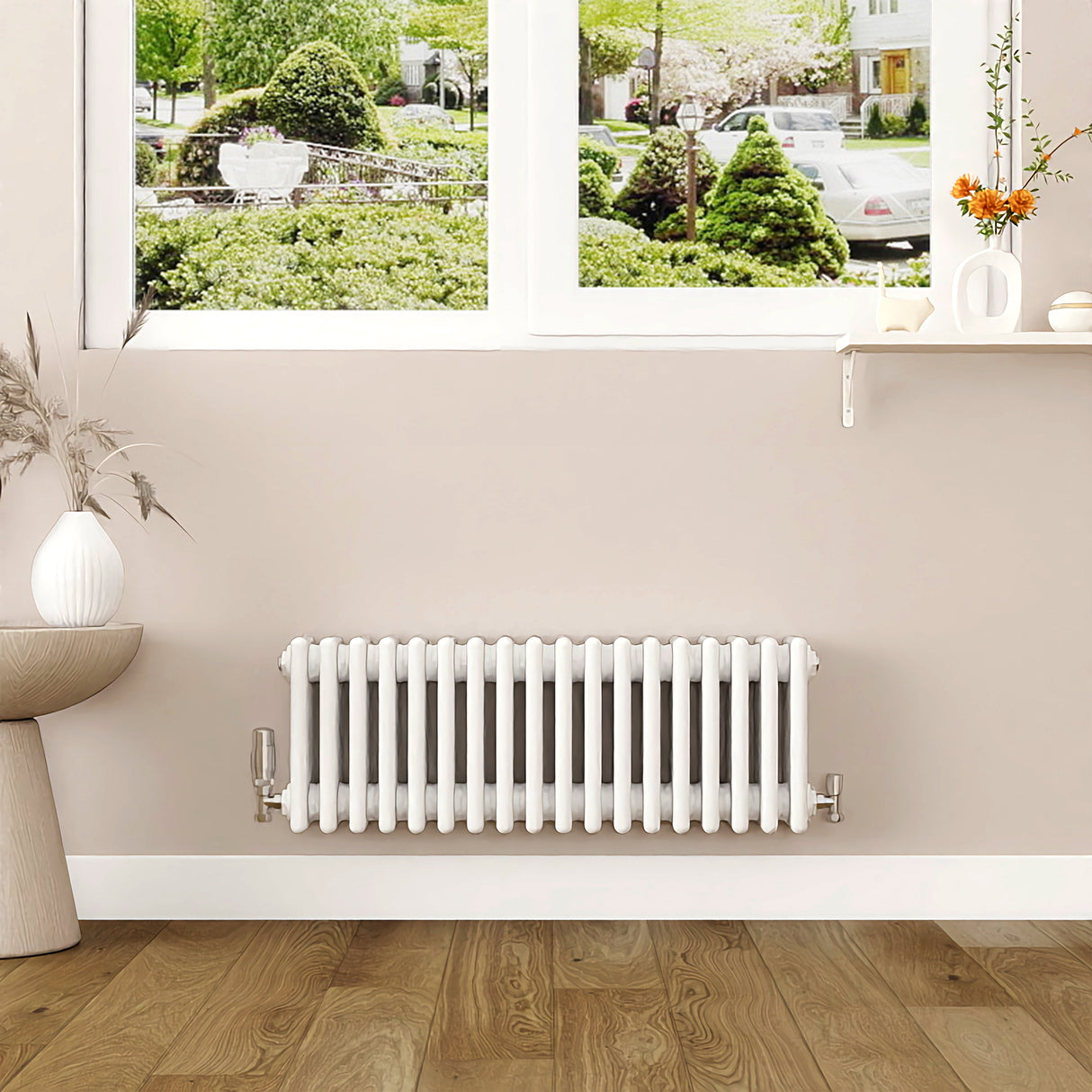 Modern Splash Cast Iron White Radiator-CIR3-18-4T