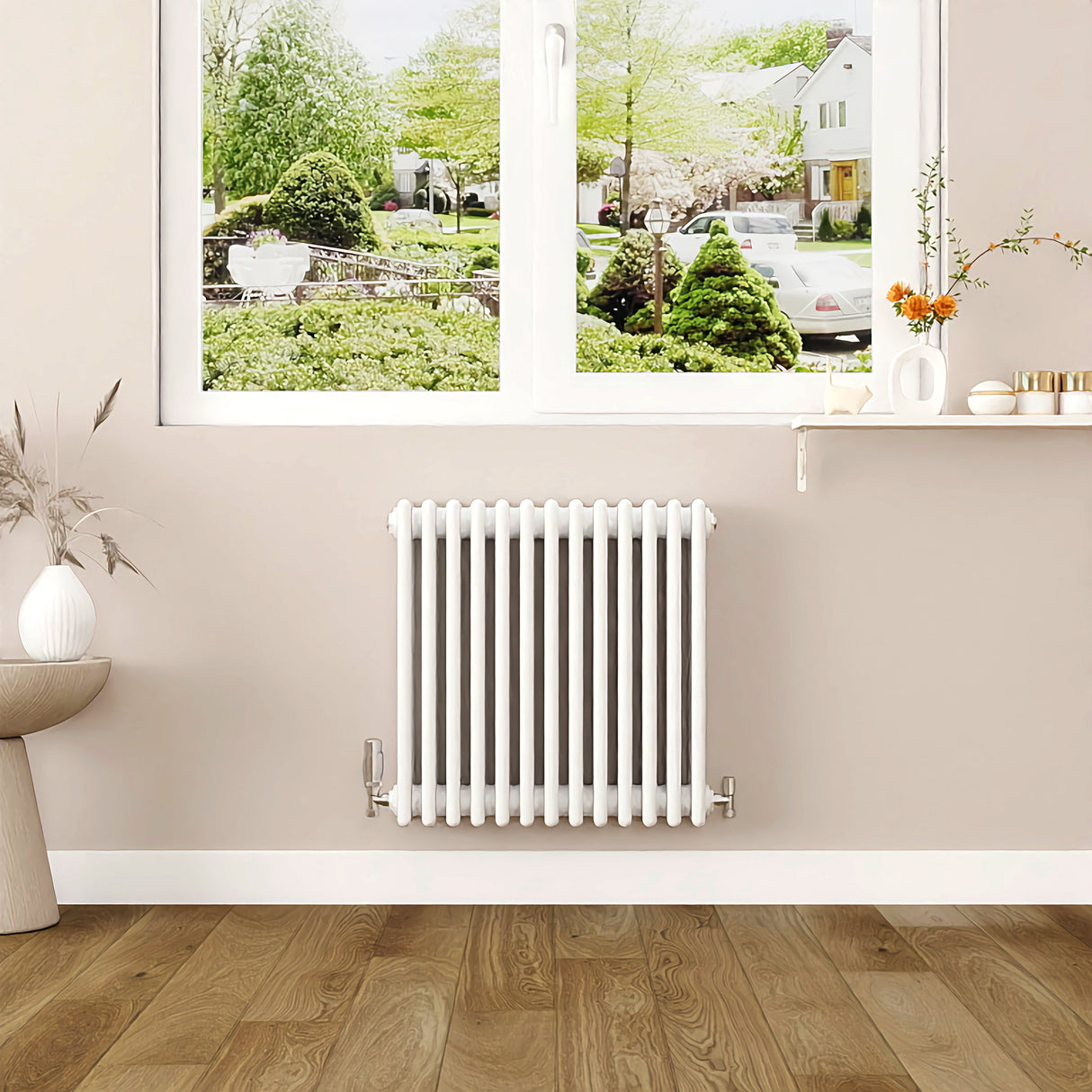 Modern Splash Cast Iron White Radiator-CIR6-13-4T