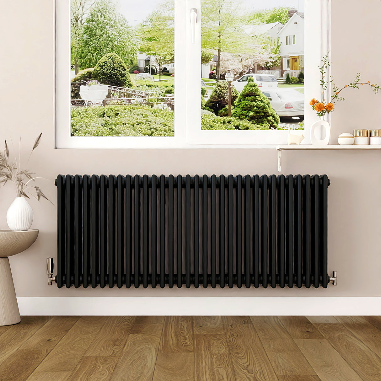 Modern Splash Cast Iron Black Radiator-CIR6-32-4K