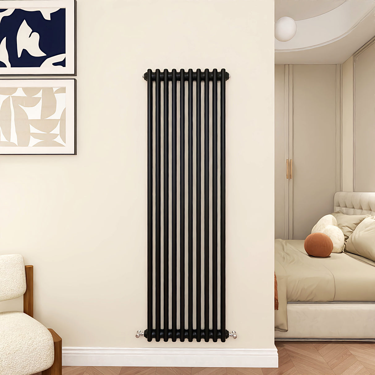Modern Splash Cast Iron Black radiator-CIR15-10-2K