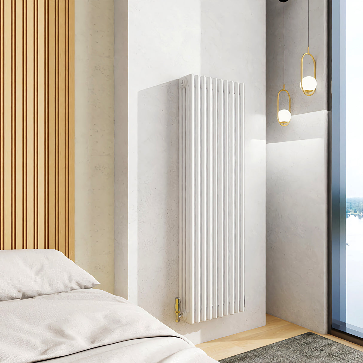 Modern Splash Cast Iron White Radiator-CIR15-10-4T