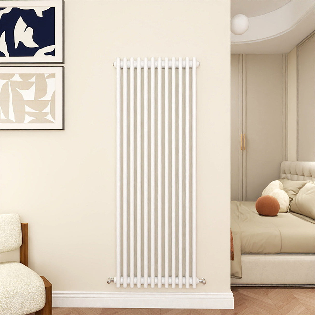 Modern Splash Cast Iron White radiator-CIR15-12-3T