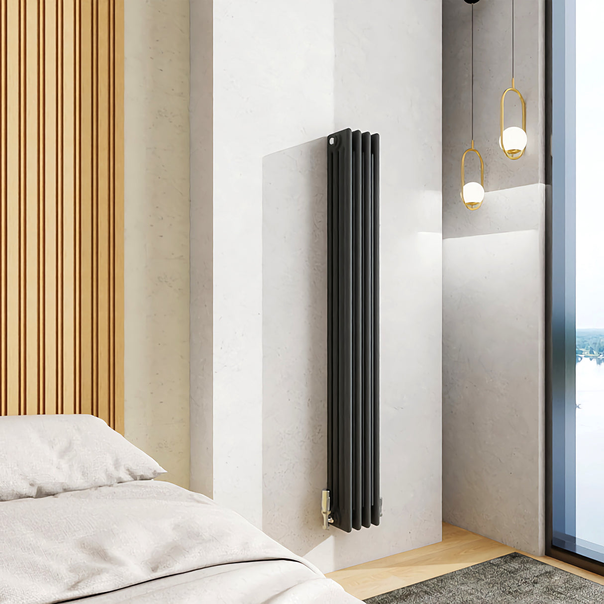Modern Splash Cast Iron Anthracite Radiator-CIR15-4-4N
