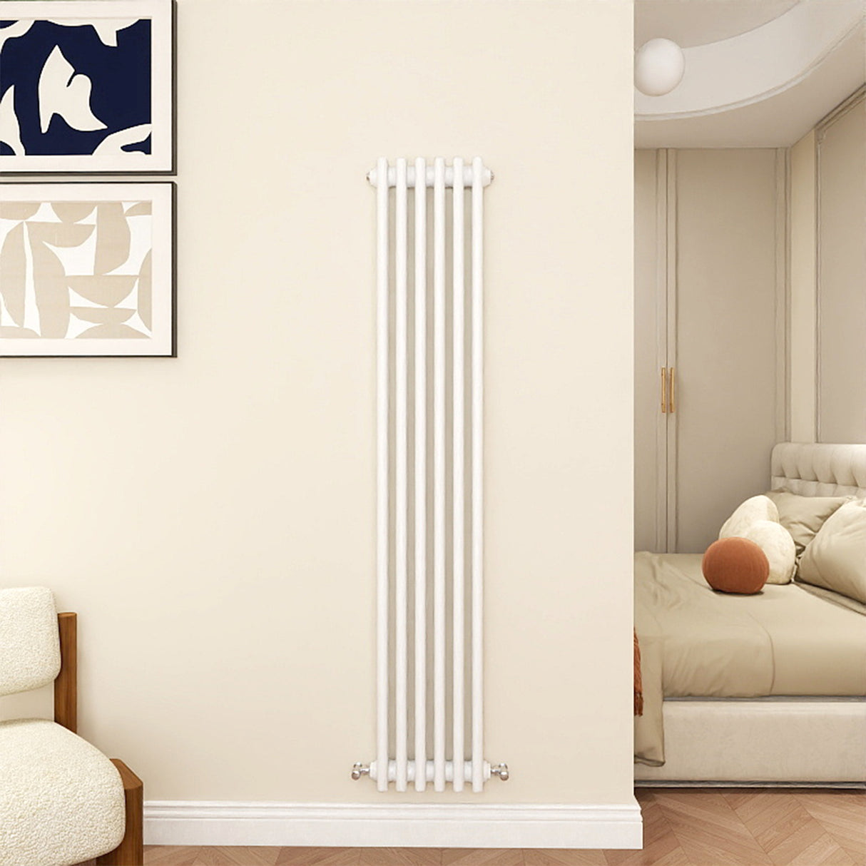 Modern Splash Cast Iron White radiator-CIR15-6-3T