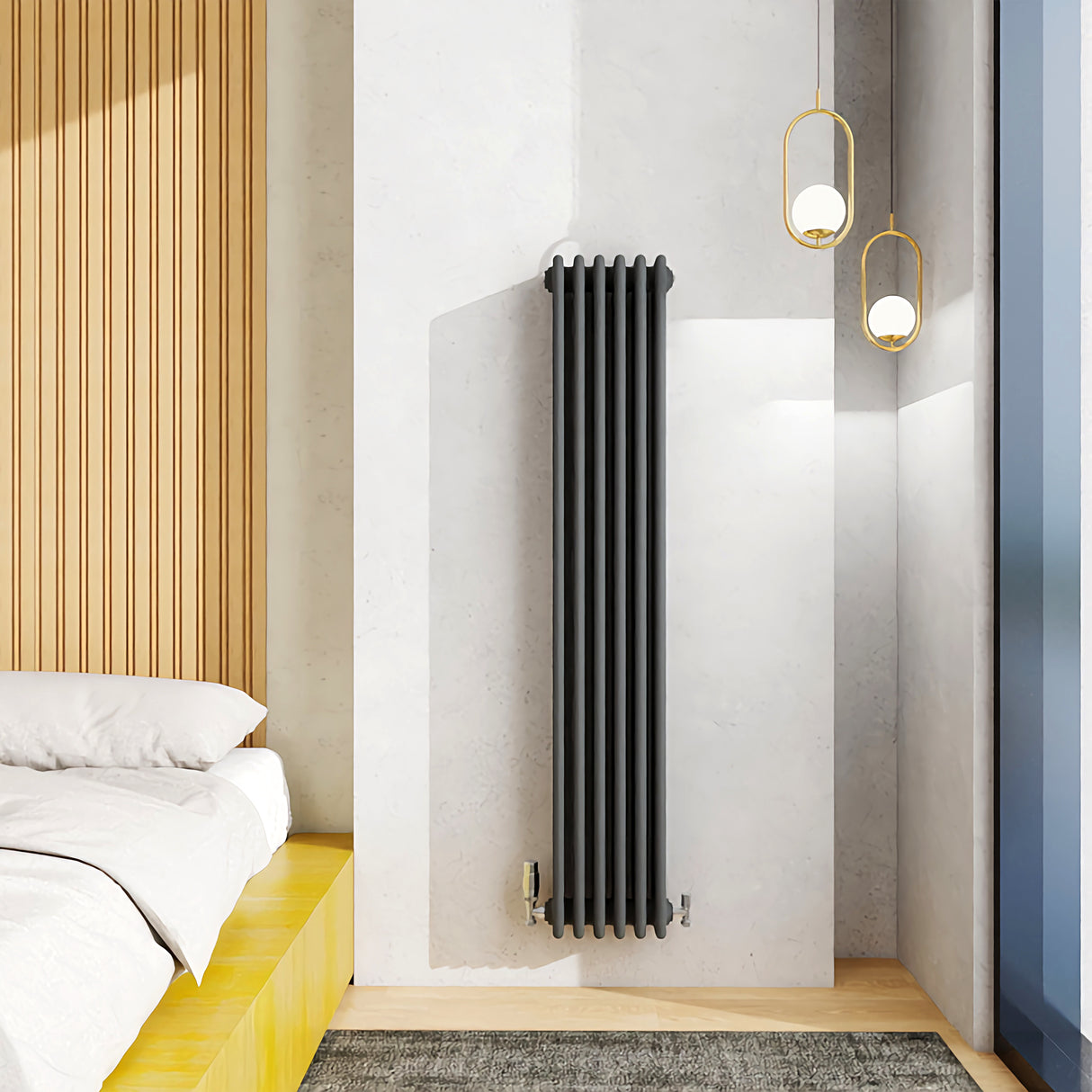 Modern Splash Cast Iron Anthracite Radiator-CIR15-6-4N