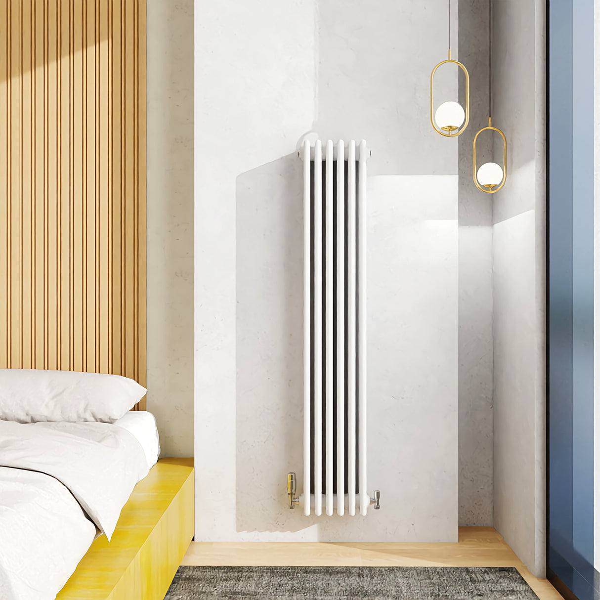 Modern Splash Cast Iron White Radiator-CIR15-6-4T