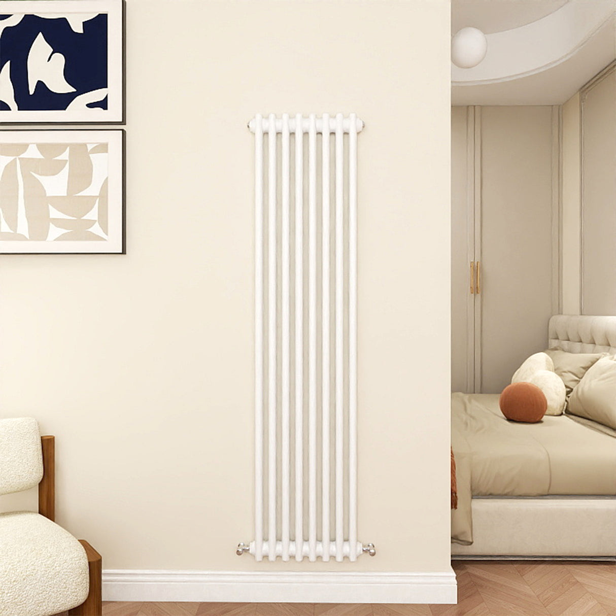Modern Splash Cast Iron White radiator-CIR15-8-2T