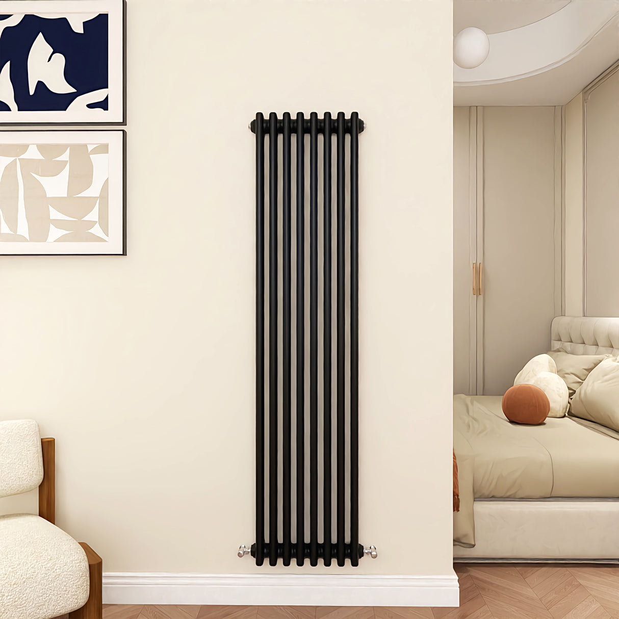 Modern Splash Cast Iron Black radiator-CIR15-8-3K