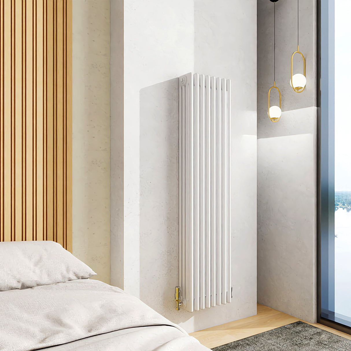 Modern Splash Cast Iron White Radiator-CIR15-8-4T