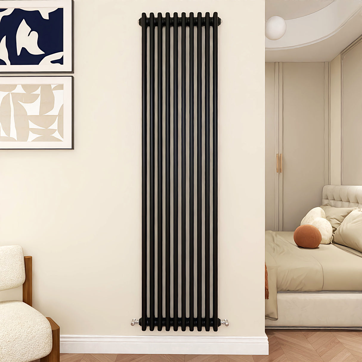 Modern Splash Cast Iron Black radiator-CIR18-10-3K