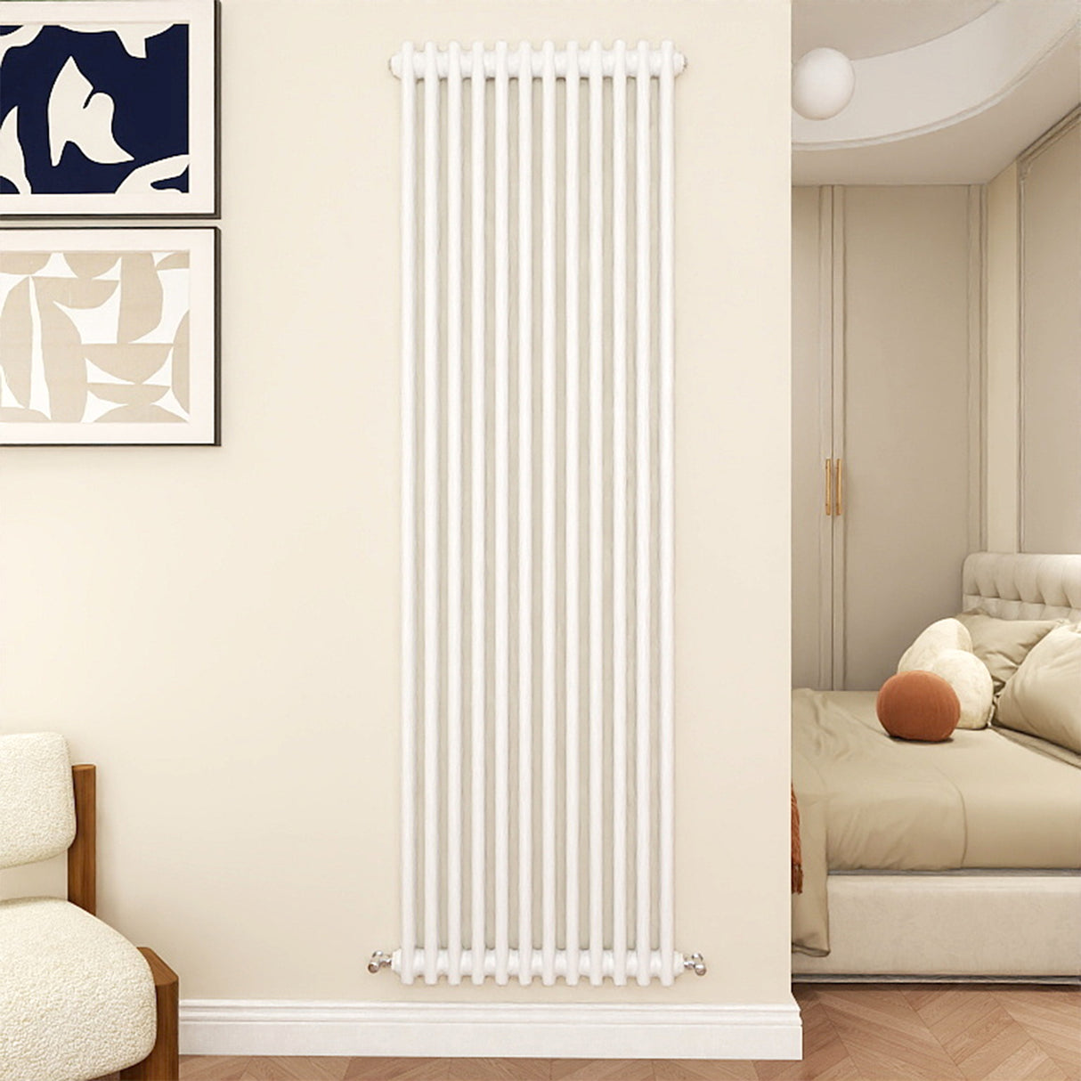 Modern Splash Cast Iron White radiator-CIR18-12-2T