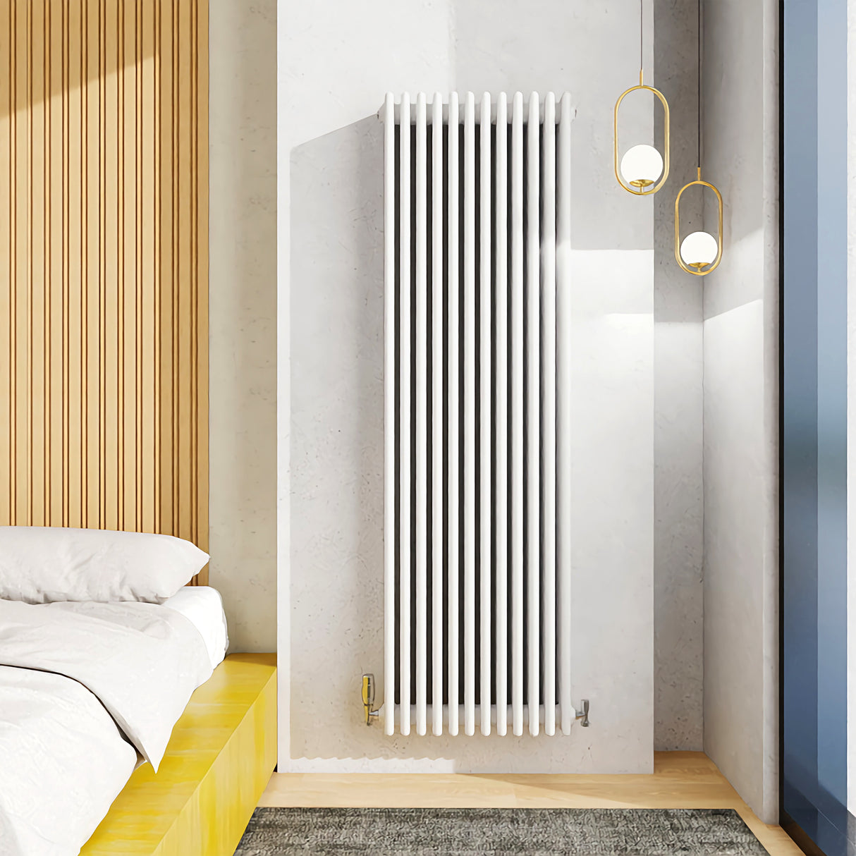 Modern Splash Cast Iron White Radiator-CIR18-12-4T